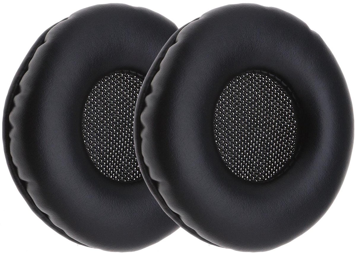 aladdien - Oorkussens - Vervangingskussens - Comfortabel en duurzaam - Zwart - Geschikt voor K518 K518DJ K81 K518LE - Lederen memory foam