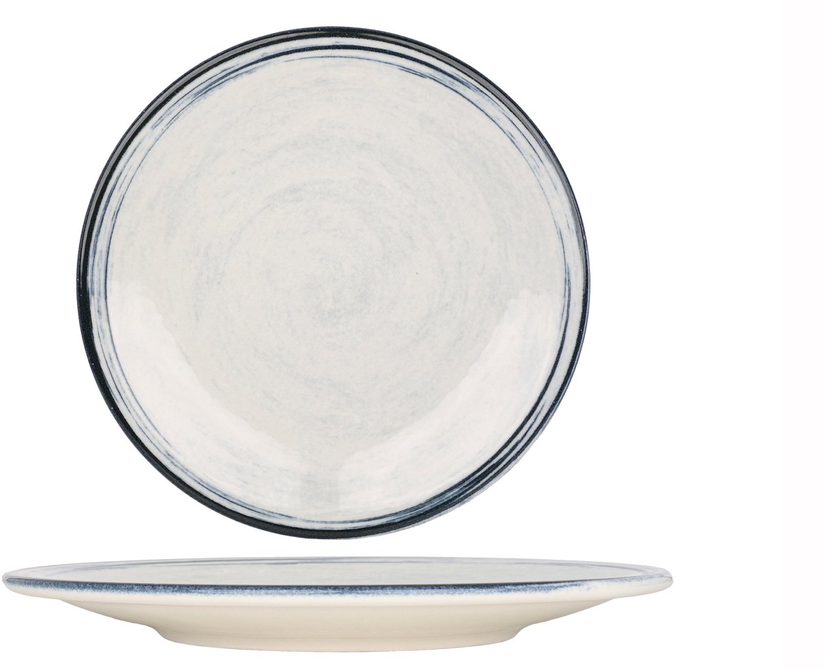 Kütahya Porselen Dinerbord - Frame - Porselein - 27 cm - set van 6