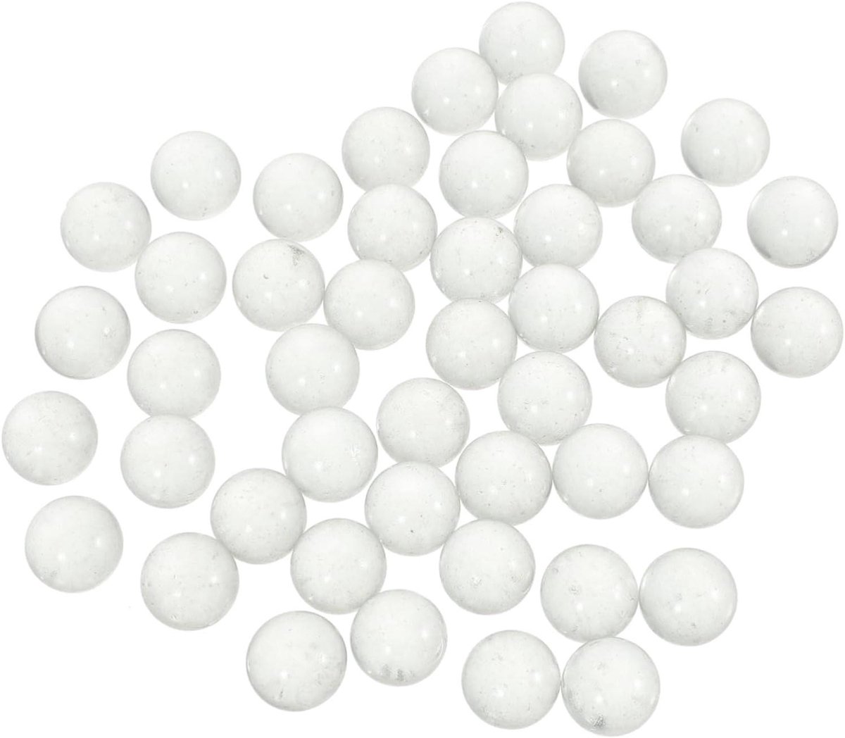 Glazen Knikkers - Decoratie Stenen - Vaas Decoratie - Gladde Afwerking - 90 Stuks - Transparant