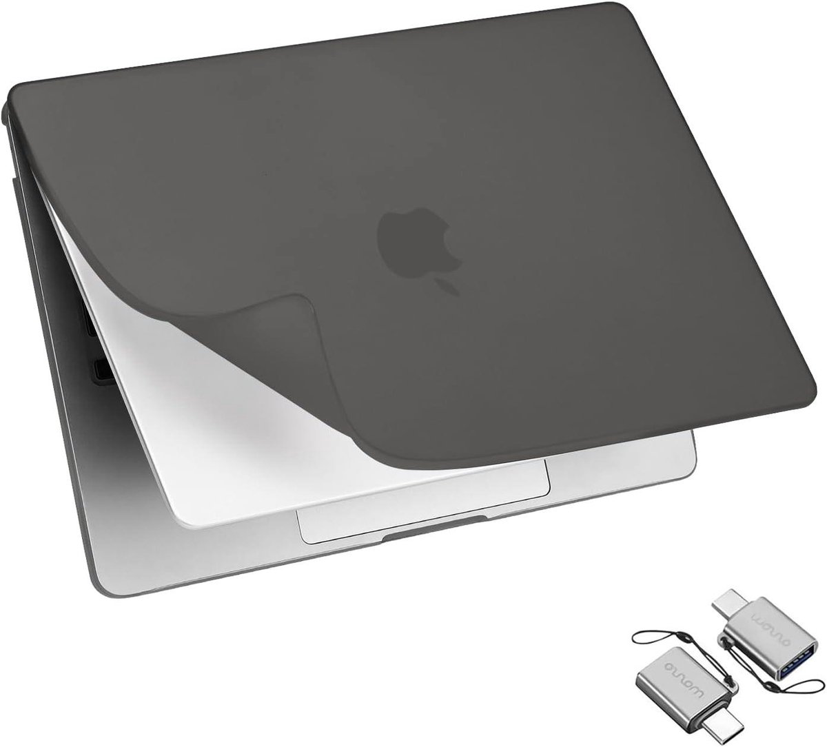 Laptop Hardcase - Beschermhoes - Dagelijks Gebruik - Matte Afwerking - 13.6 inch - Grijs
