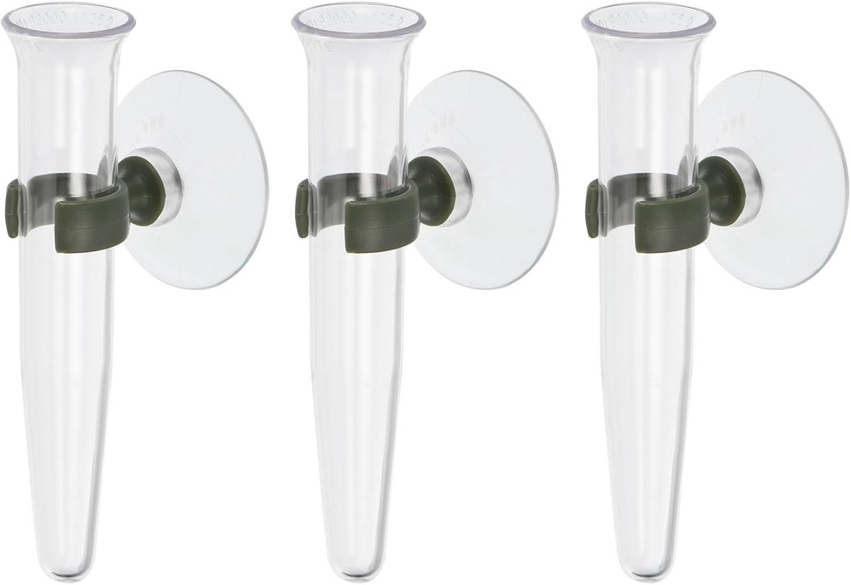 Zuignapvazen ​​– 8-pack – Plastic wandvazen ​​voor planten en bloemstukken – Transparant