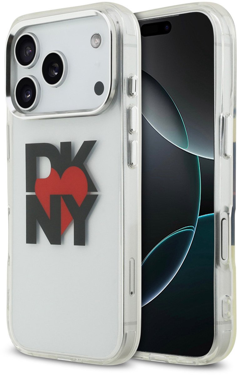 DKNY telefoonhoesje voor iPhone 17 Pro - schokabsorberend - Translucent Zwart