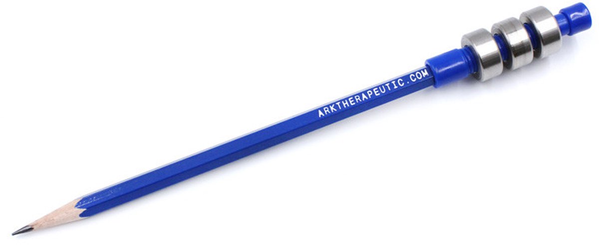 ARK Therapeutic gewogen potlodenset verstelbaar gewicht donkerblauw sensorisch.