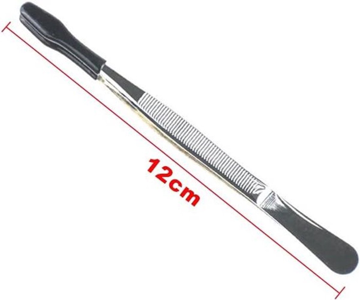 Rubber Tip Pincet 12cm voor Stempelen Sieraden Lab Industriële Doeleinden