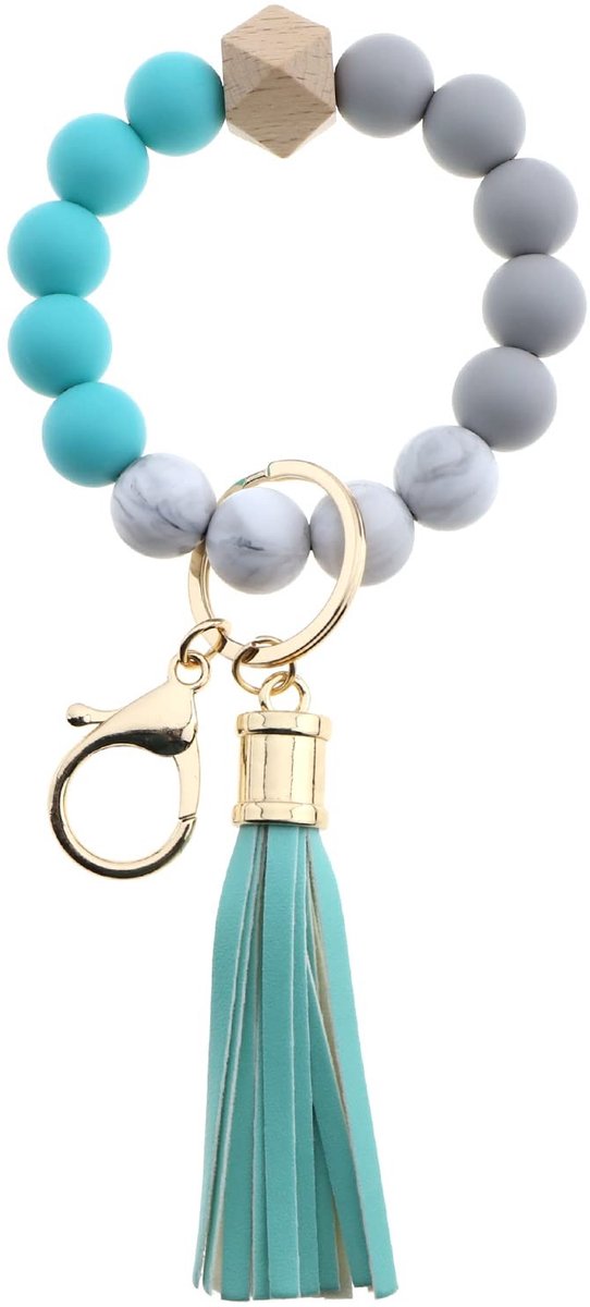aladdien - Sleutelhanger - Sleutelaccessoires - Creatieve Sleutelhouder - Lake Blue - Polsbandje - Handig voor vrouwen - Duurzaam en stijlvol