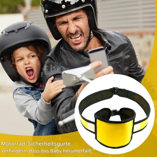 Verstelbare motorveiligheidsgordels, kindermotorkabelboom, multifunctionele kinderveiligheidsriemen, scooterpassagiersaccessoires, kinderen buiten voor het pendelen van reizen van Merkloos — afbeelding 3