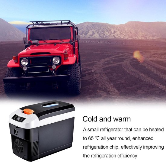 Draagbare Koelkast - Mini Koelbox - Buiten en Thuis - Koelen en Verwarmen - 10L Capaciteit - Zwart — afbeelding 4