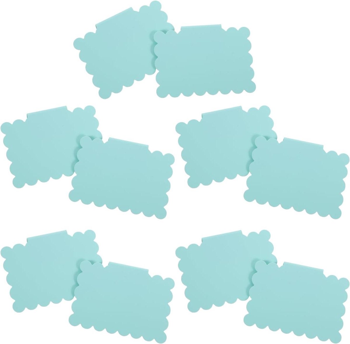 Mandlabel Clips - Uitwisbare Labels - Opslag Organiseren - Afneembaar Ontwerp - 10 Stuks - Groen