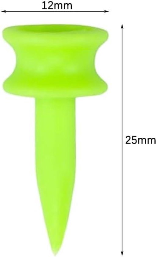 Dailygoods- Golftees 50 stuks - Onbreekbare Kunststof - Duurzaam - 2,54 cm - Geschikt voor Training - Eenvoudig Inbrengen - Golfaccessoires van Dailygoods — afbeelding 2