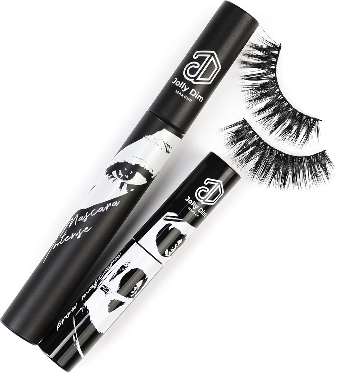 Oogmake-up Set Bruin en Zwart: Wenkbrauwmascara en Intensieve Mascara voor Dagelijks Gebruik