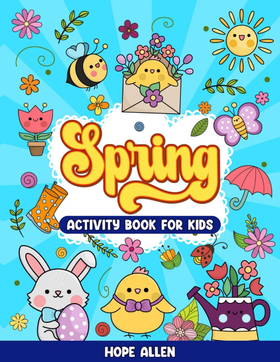 Activiteitenboek Lente - Kindboek Puzzels - Creatief Spelen - Vijf Soorten Spelletjes - 107 Pagina's - Meerkleurig