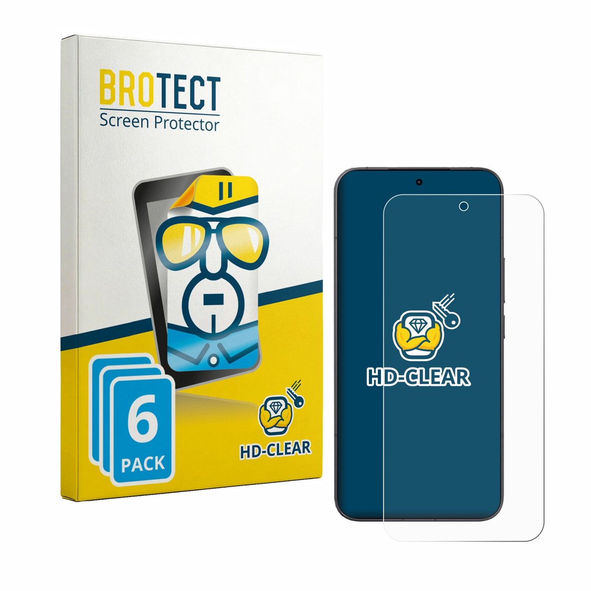BROTECT - Screenprotector voor Xiaomi 17T Pro - Folie Beschermfolie transparant 6 Stuks