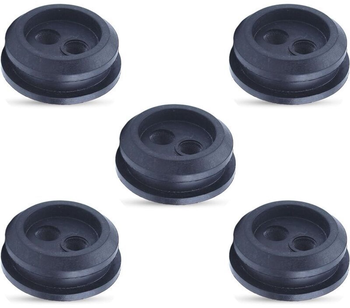 Vijf rubberen ringen geschikt geschikt voor Homelite, Shindaiwa, Toro en MTD grasmaaiers modellen 51944, 51945, 51954, 51955, 51974 en 51975.