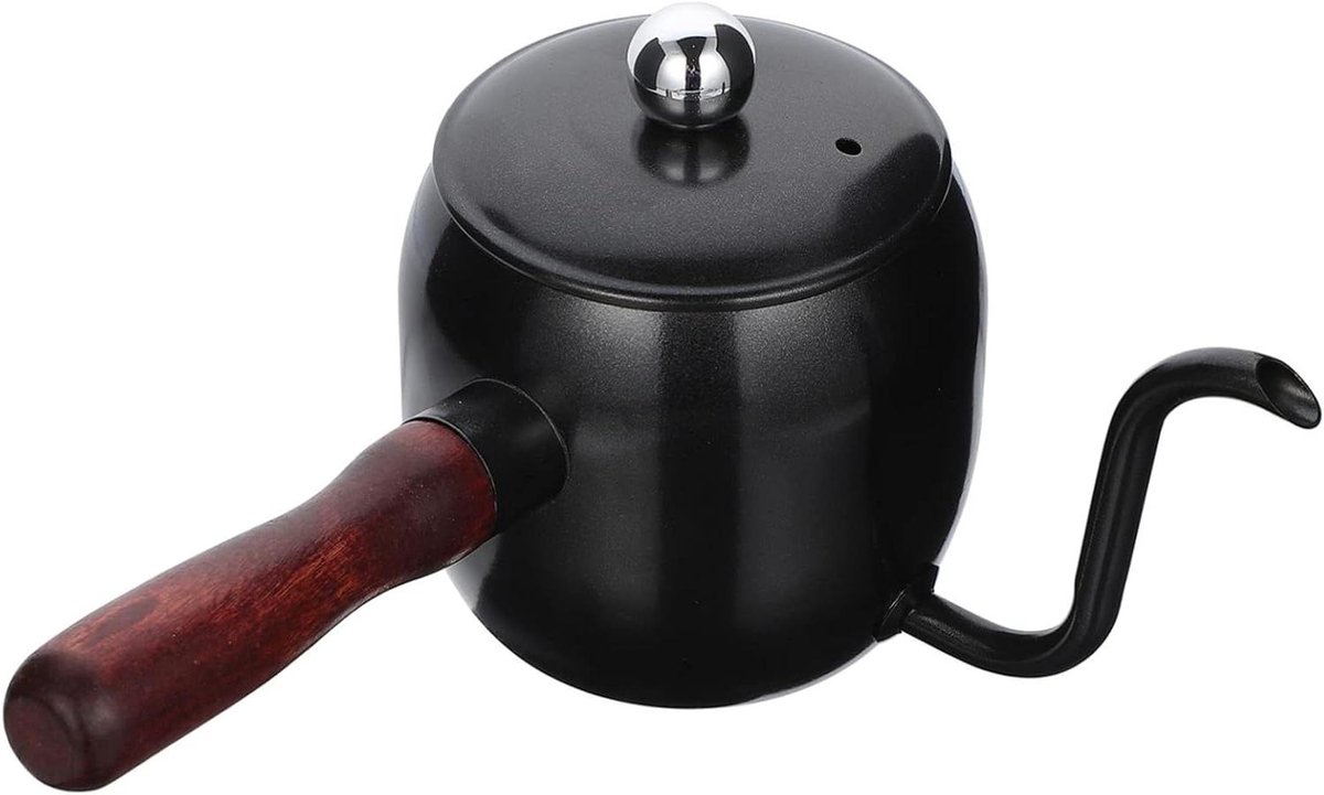 Koffiepot - Theepot - Warme Dranken - Hittebestendig Handvat - 500 Ml - Zwart