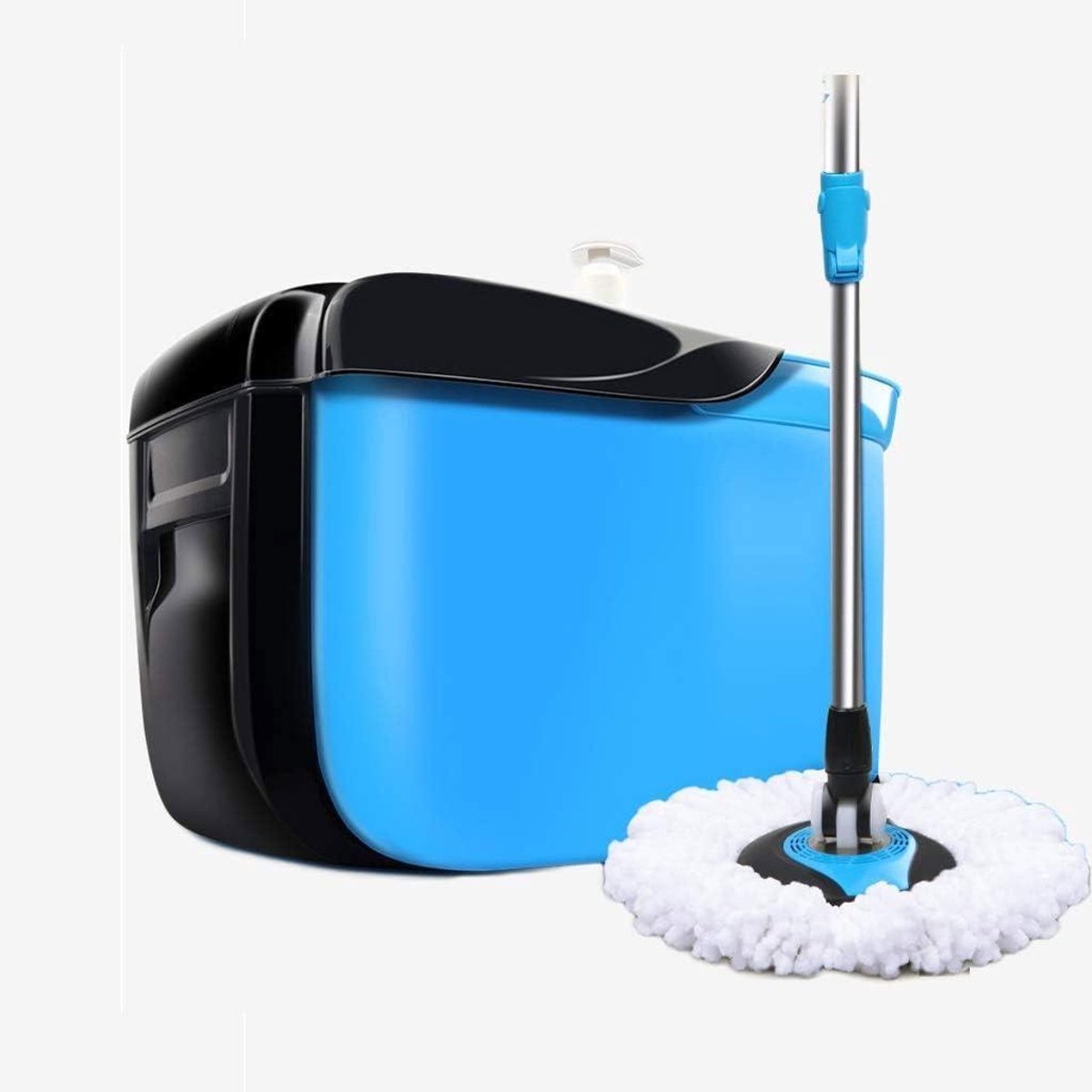 Roterende Dweil - Spin Mop Set - Vloeren Reinigen - Handsfree Systeem - 2 Dweilen - Blauw