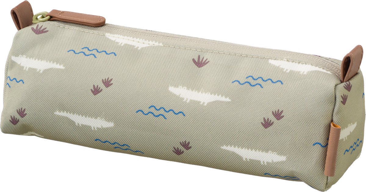 Fresk Etui Jongens – Waterafstotende Pennenzak - Etuis voor School - Pennenbakje voor Kinderen - Schoolspullen - -Groen - Crocodile