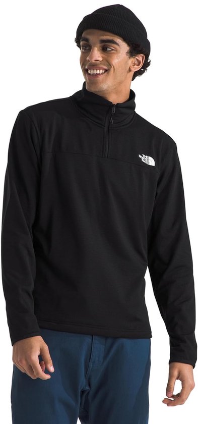 THE NORTH FACE - Veste polaire à quart de zip Cedar Trail Grid - TNF BLACK, XL