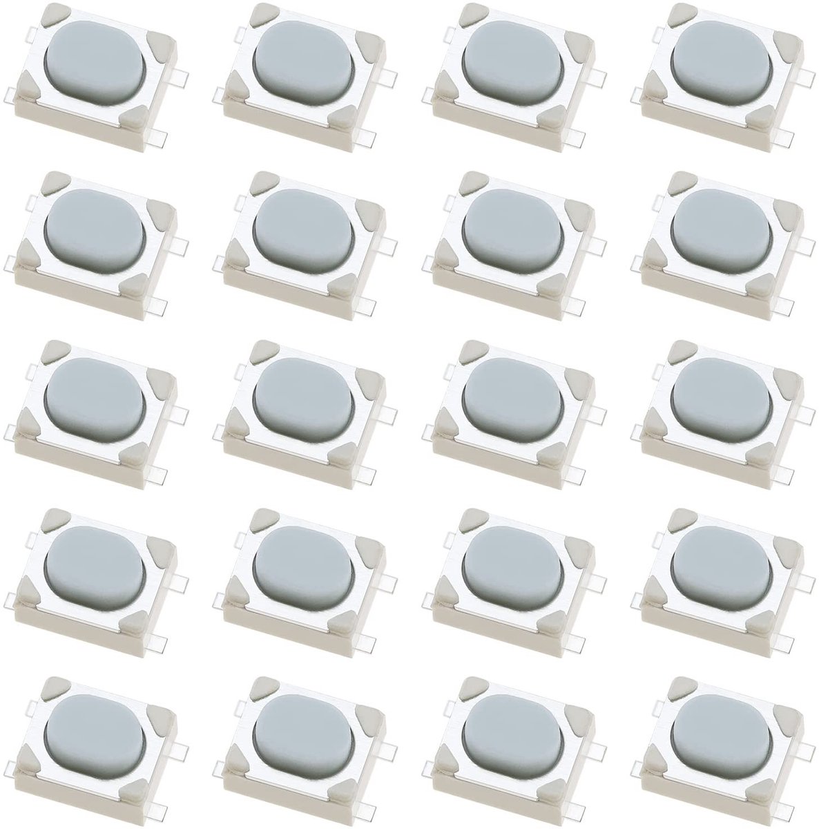 Store_7 - Tactiele Drukknop - 20 Stuks - Geschikt voor Afstandsbediening - Wit - Microschakelaars - Perfect voor Reparatie - Compatibel met Astra J...