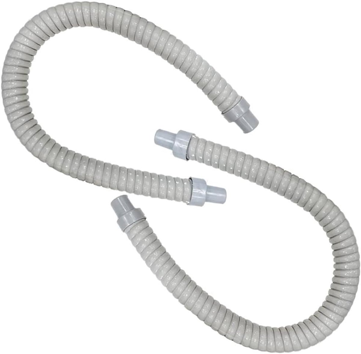 Afvoerslang - Waterafvoer - Apparaten Drogen - Grote Flexibiliteit - 2 Stuks 60 cm - Grijs
