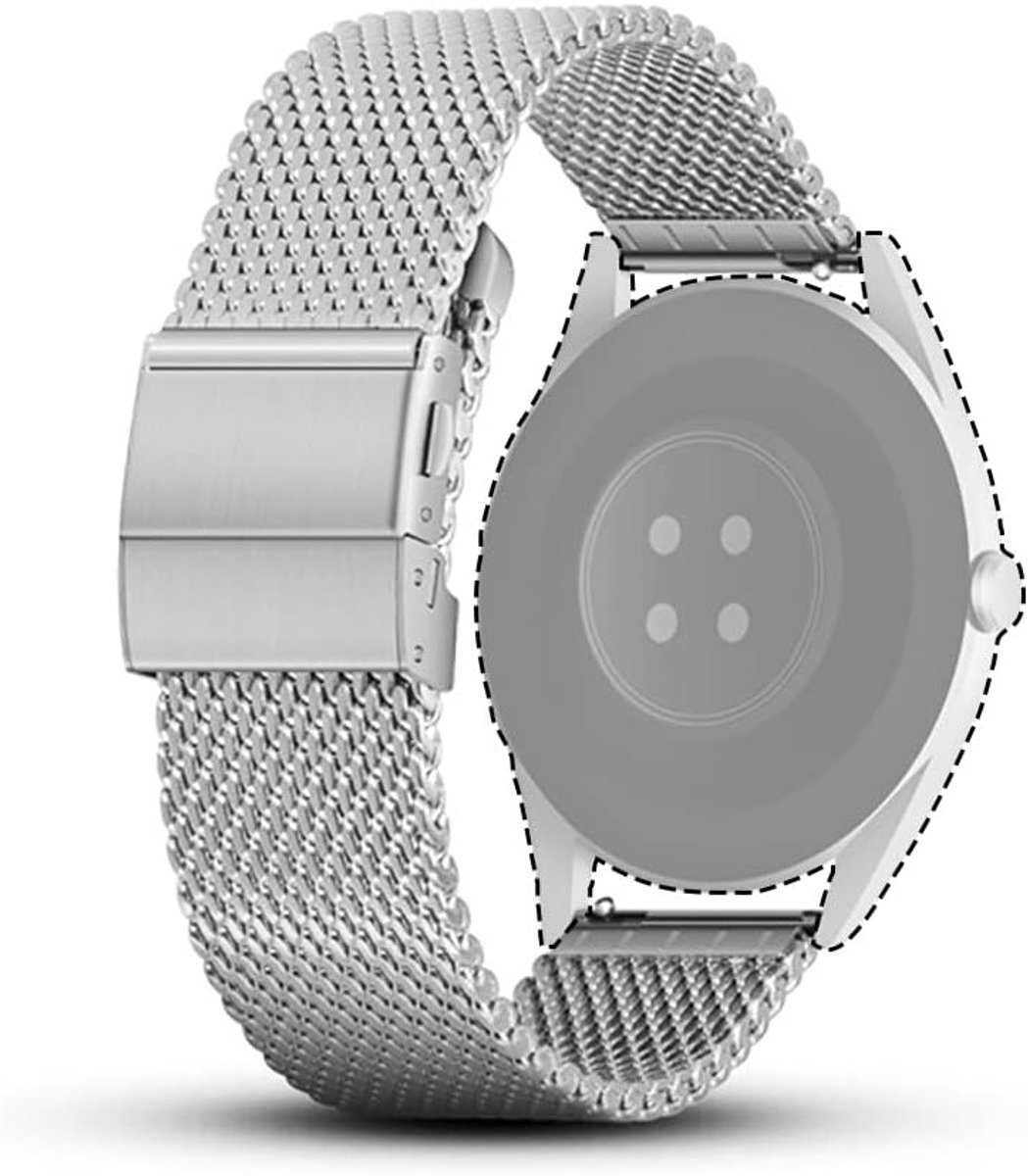 Verstelbare Mesh Woven Horlogeband met Vouwsluiting voor Smartwatches en Traditionele Horloges, Geschikt voor Mannen en Vrouwen, Duurzaam en Comfortabel