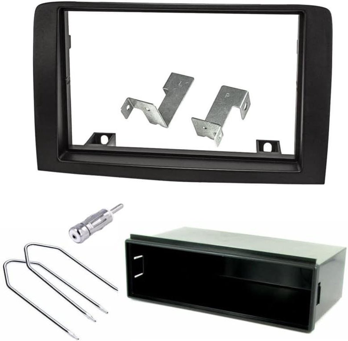 Radio Paneel Kit - Bevestigingskit Voorpaneel - Auto Radio Installatie - 1-DIN / 2-DIN Compatibel