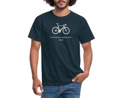Grappige Wielrennen Motivatie T-Shirt Heren