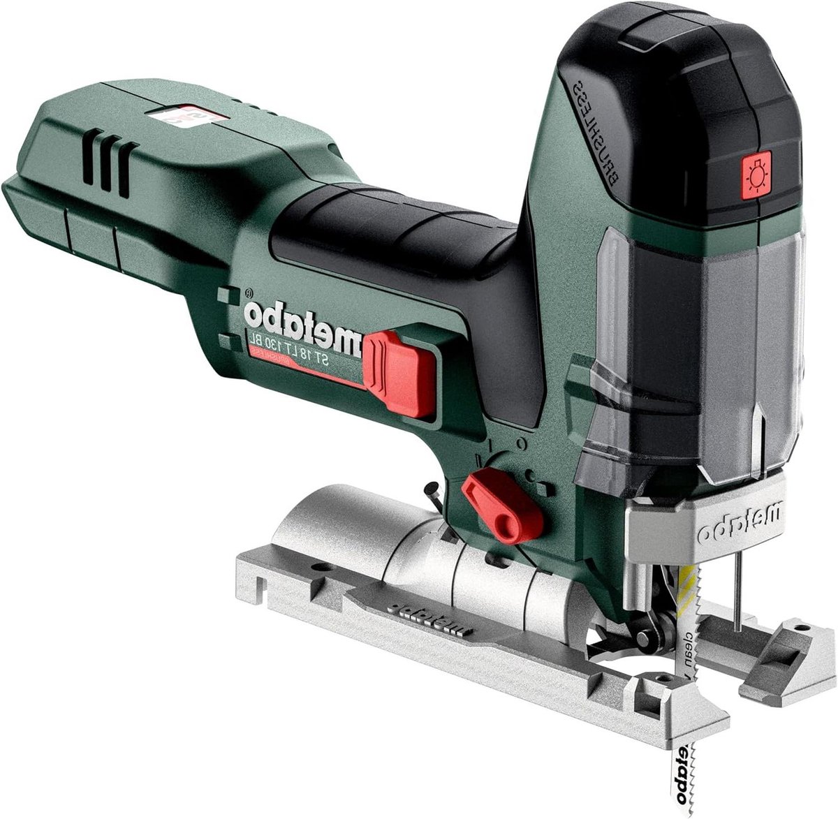Accu Decoupeerzaag - Jigsaw Zaagmachine - Interieur Werk - Borstelmotor - 18 Volt - Groen