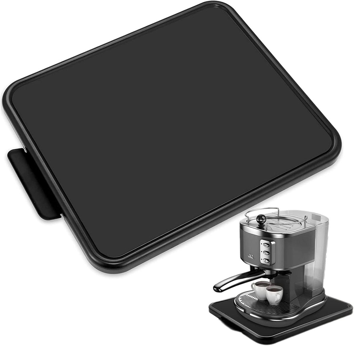 Apparaat Schuifbak - Keuken Caddy - Aanrecht Opslag - Ergonomisch Remsysteem - 20x35 cm - Zwart