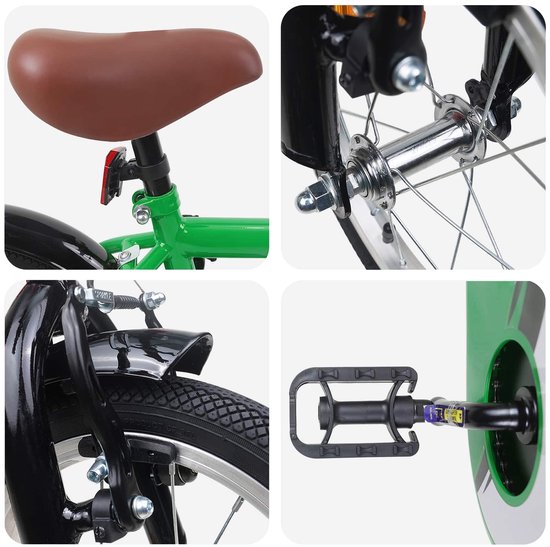 vidaXL - Kinderfiets - 12 - Inch - voor - 2-4 - jaar - oud - Groen van VidaXL — afbeelding 3