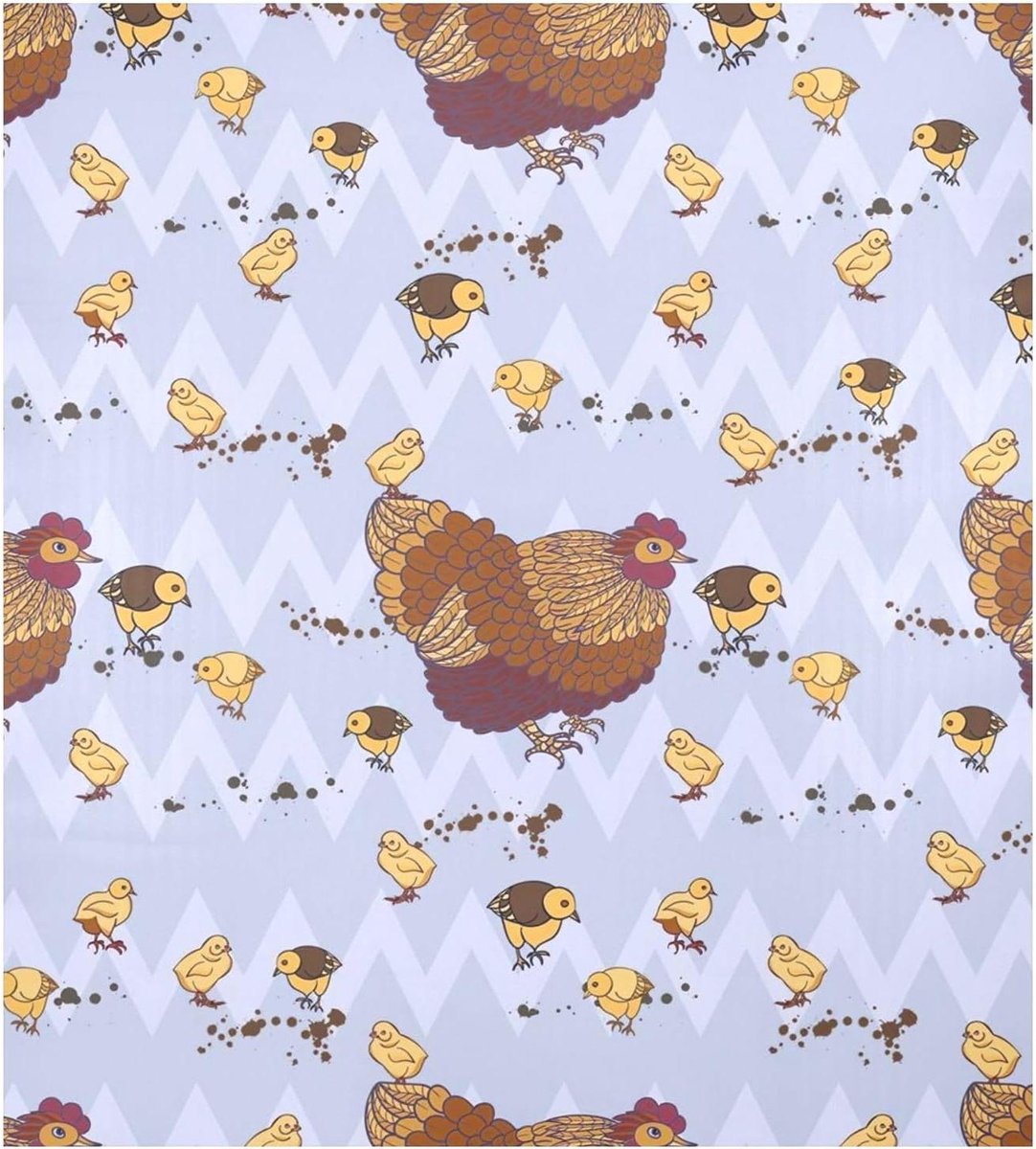 Vaatwasser Magneet - Decoratieve Cover - Keuken Decoratie - Krasbestendige Bescherming - 58x66 cm - Kippen en kuikens