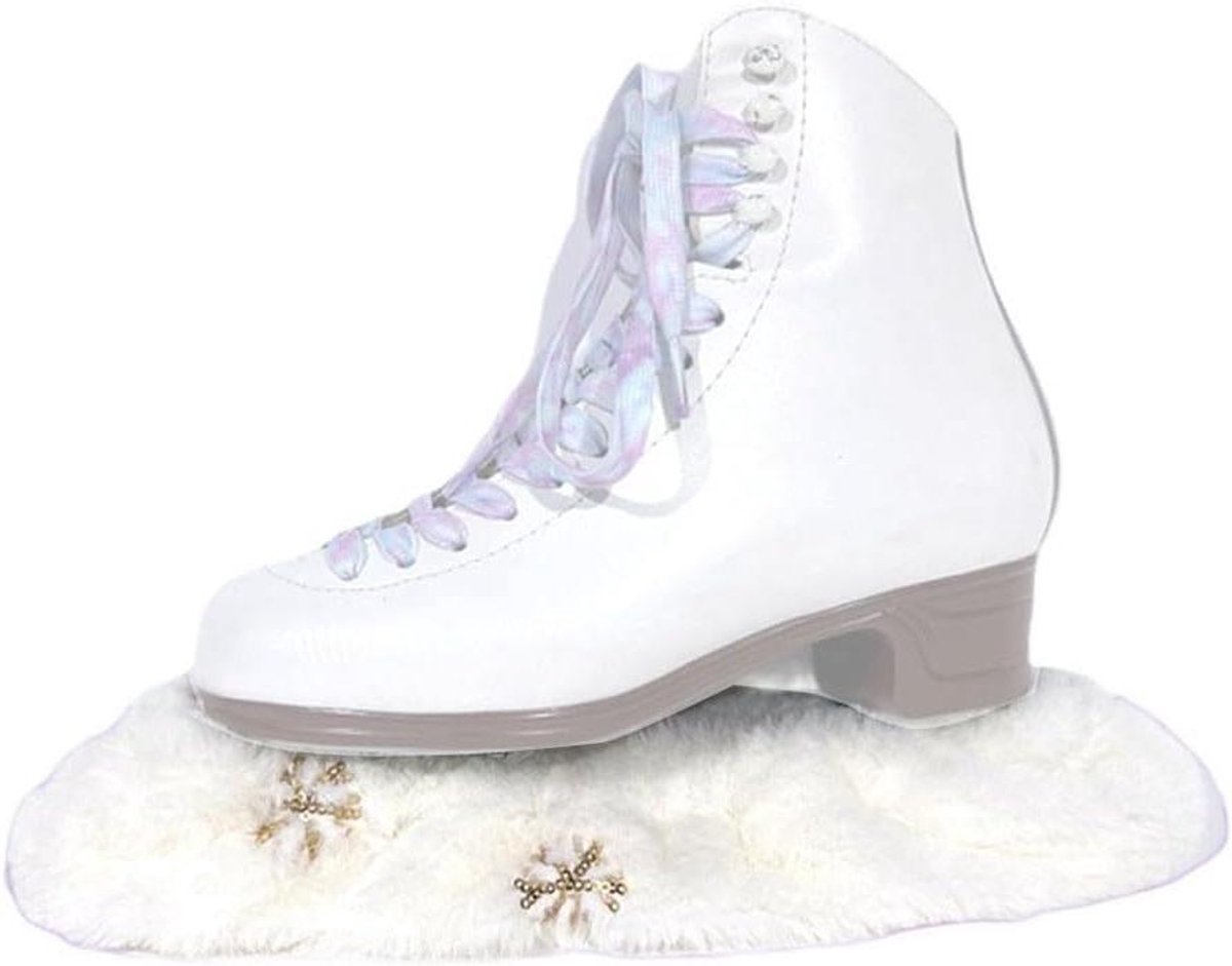 Schaatsbeschermers - Schaats Covers - Slijtage voorkomen - Zacht absorberend materiaal - 25-30 cm bladen - Zilver
