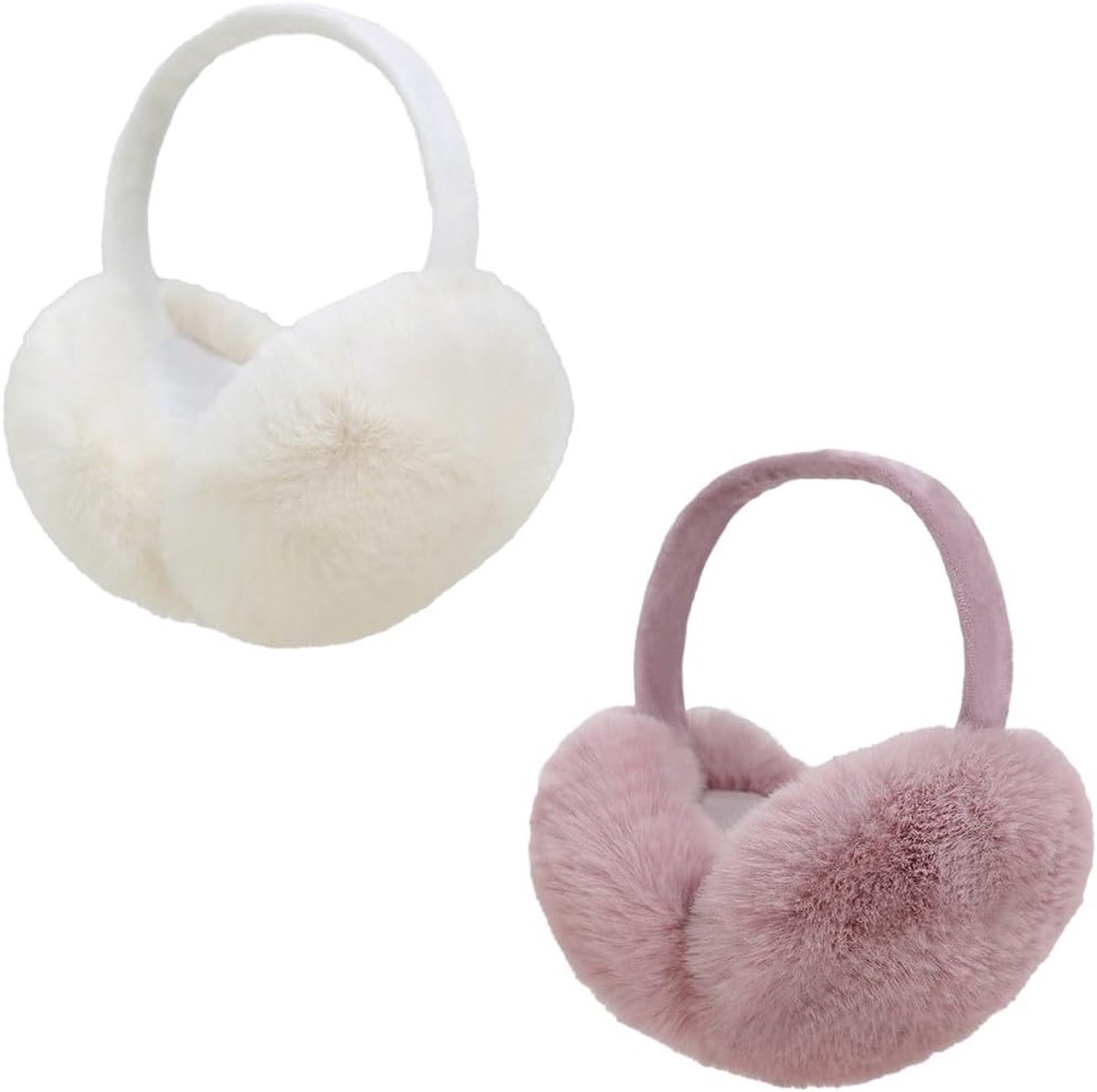 Zachte Pluche Oorkappen voor Vrouwen - Vouwbare en Verstelbare Oorkappen voor de Winter, Bescherming en Comfort Buiten