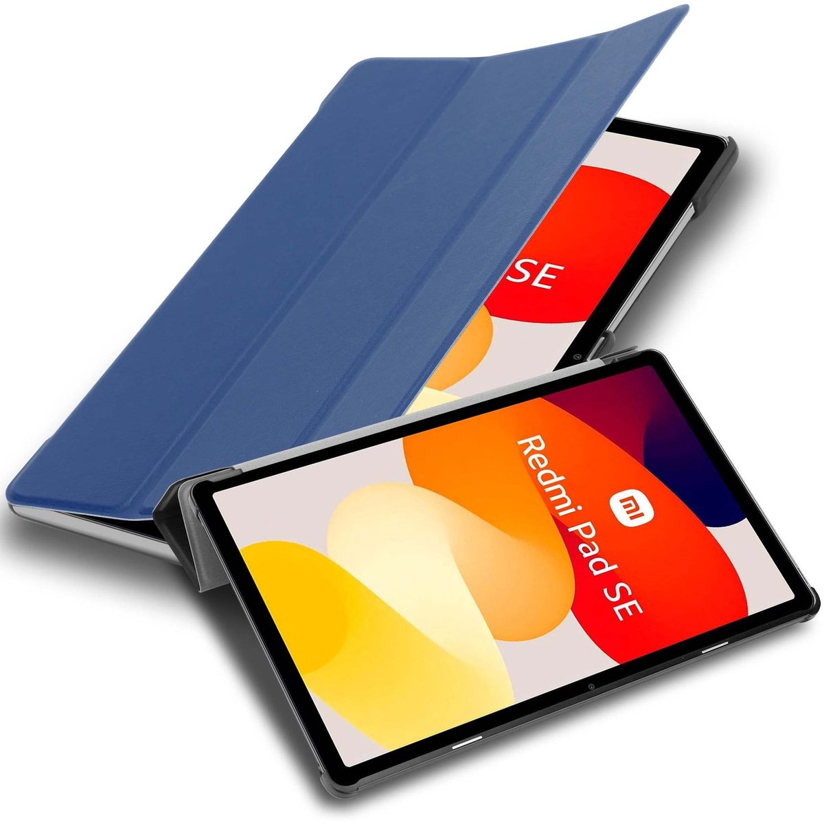 Cadorabo Tablet Hoesje geschikt voor Xiaomi Redmi Pad SE in Jersey donkerblauw