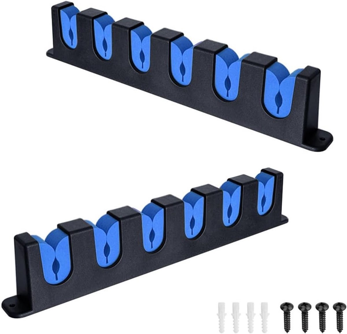 Verticale Visspullen Houder voor 6 Hengels - Wandmontage Vissport Rack voor Garage en Boot Accessoires