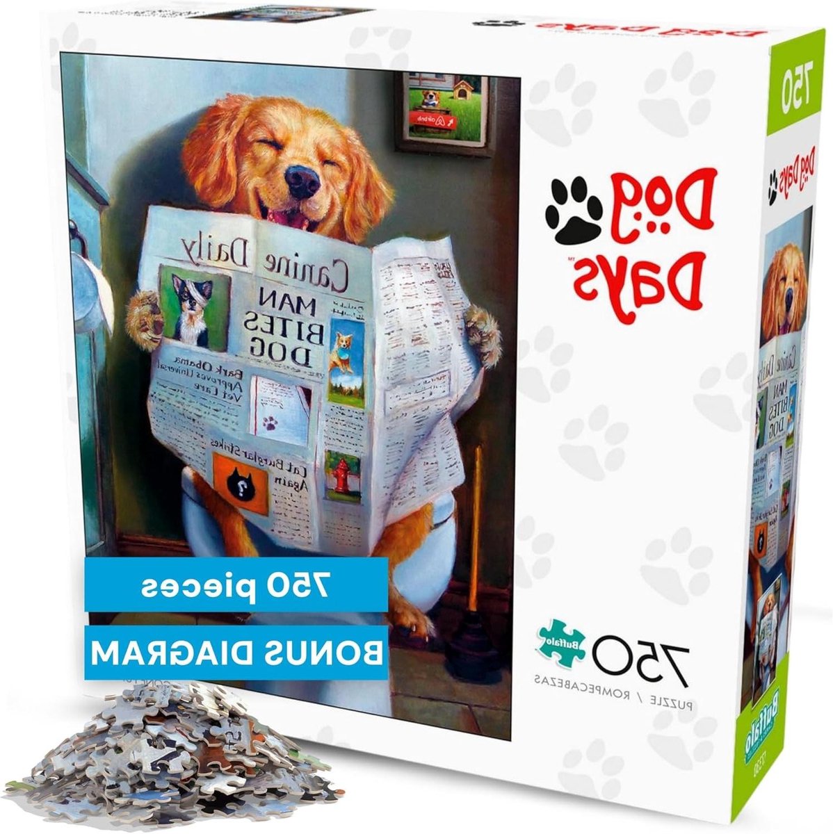 Buffalo Games - Hond Gone Funny - 750 Stuk Legpuzzel Veelkleurig, 24"L X 18"W