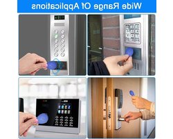 UID Tag Sleutelhangers - Herschrijfbare RFID Kaarten - Toegangscontrole Systemen - 13.56 MHz Frequentie - 5 Stuks - Blauw