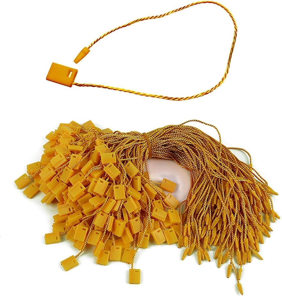 Hangtag Nylon Touwtjes - Label Bevestiging - Kleding Labels - Gereedschapsloos Bevestigen - 17.8 cm - Zwart