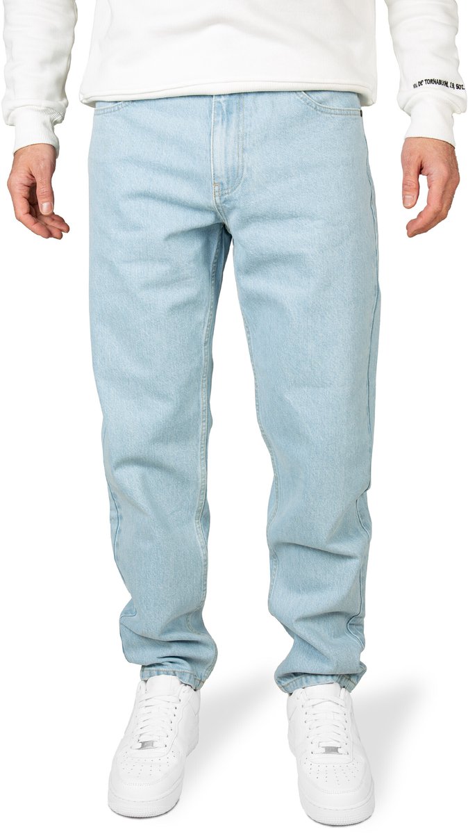 PITTMAN Heren Jeans Titan – Loose Fit – Denim – Lichtblauw – 5-pocket