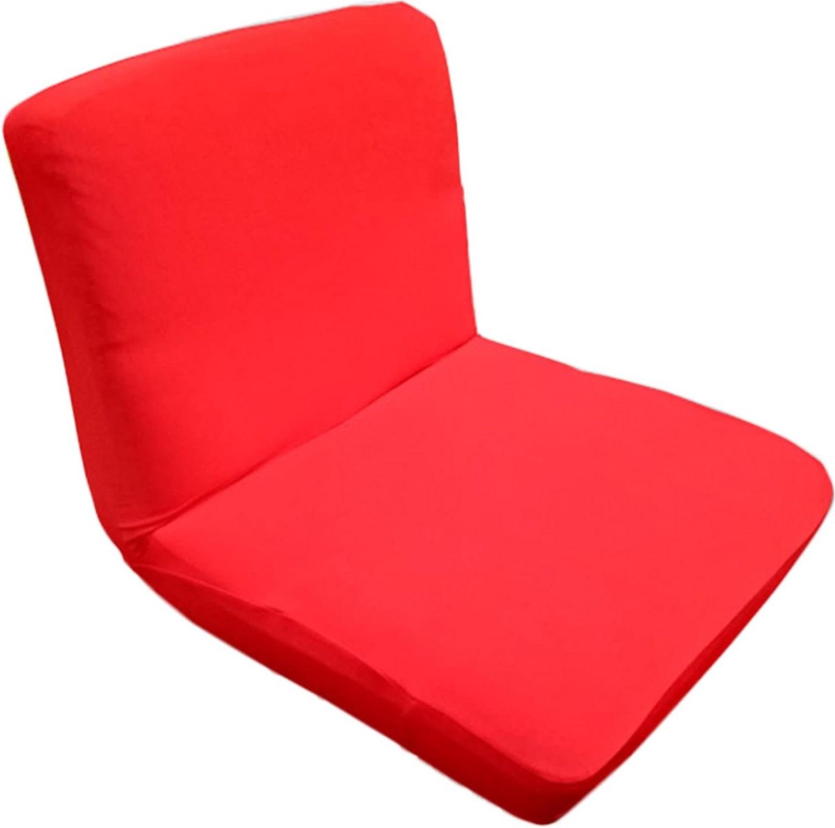 Barkruk Beschermhoezen - Stoelhoezen - Vernieuw Meubels - Elastisch en Wasbaar - Voor Stoelen met Rug - Rood