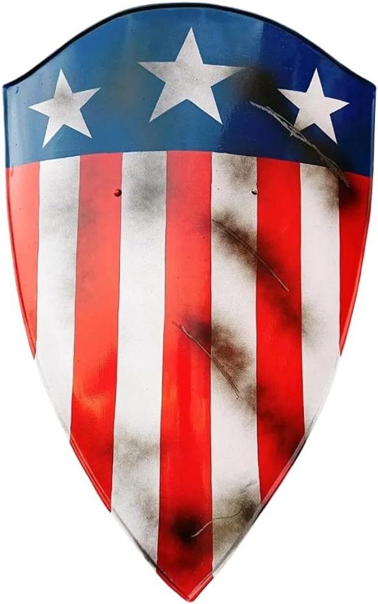 Beschermend Schild - Film Prop - Verzamelen en Decoratie - Metaal Gemaakt - 24 x 18 Inch - Zilver Rood Blauw