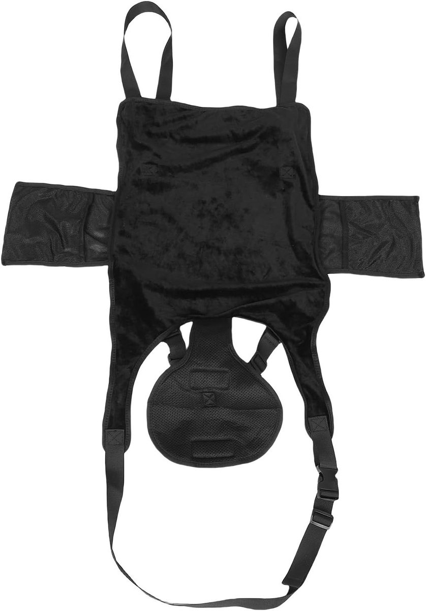 Vliegtuigbed Peuters - Reisbedje Kind - Comfortabel Reizen - Waterdicht Materiaal - 76 x 44.5 cm - Zwart