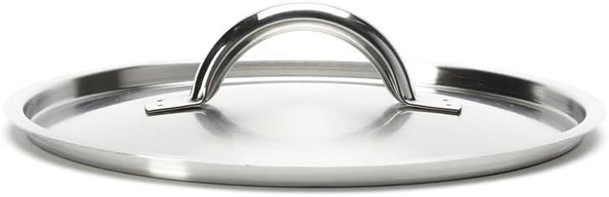 Pannen deksel - Kookdeksel RVS - Koken opwarmen - Met handvat - Diameter 20 cm - Zilver