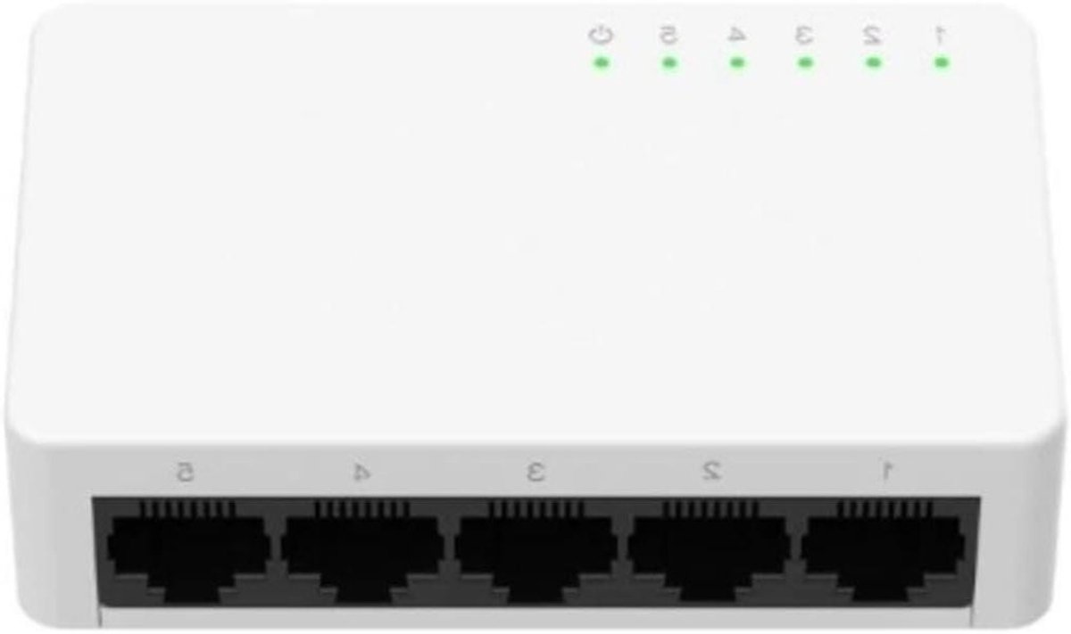 Netwerk Switch - Netwerk Hub - Kleine Netwerken - 5 Poorten Gigabit - Compact Formaat - Wit