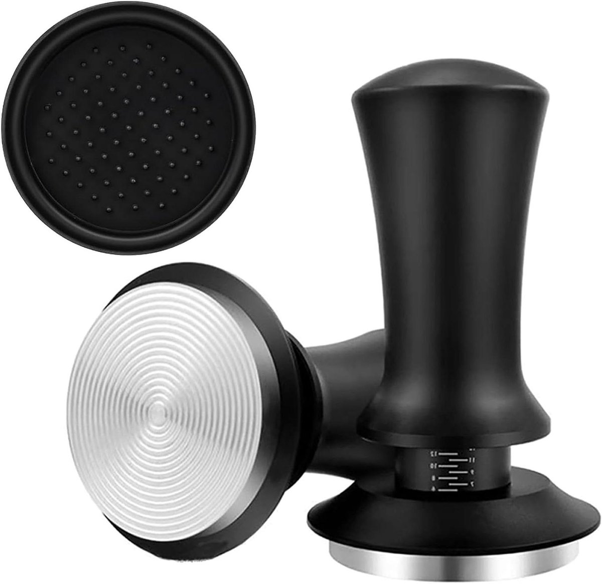 Espresso Sabotage - Koffie Tamper - Gelijkmatige Druk - Veerbelast Ontwerp - 51 Mm - Zilver
