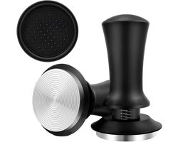 Espresso Sabotage - Koffie Tamper - Gelijkmatige Druk - Veerbelast Ontwerp - 51 Mm - Zilver