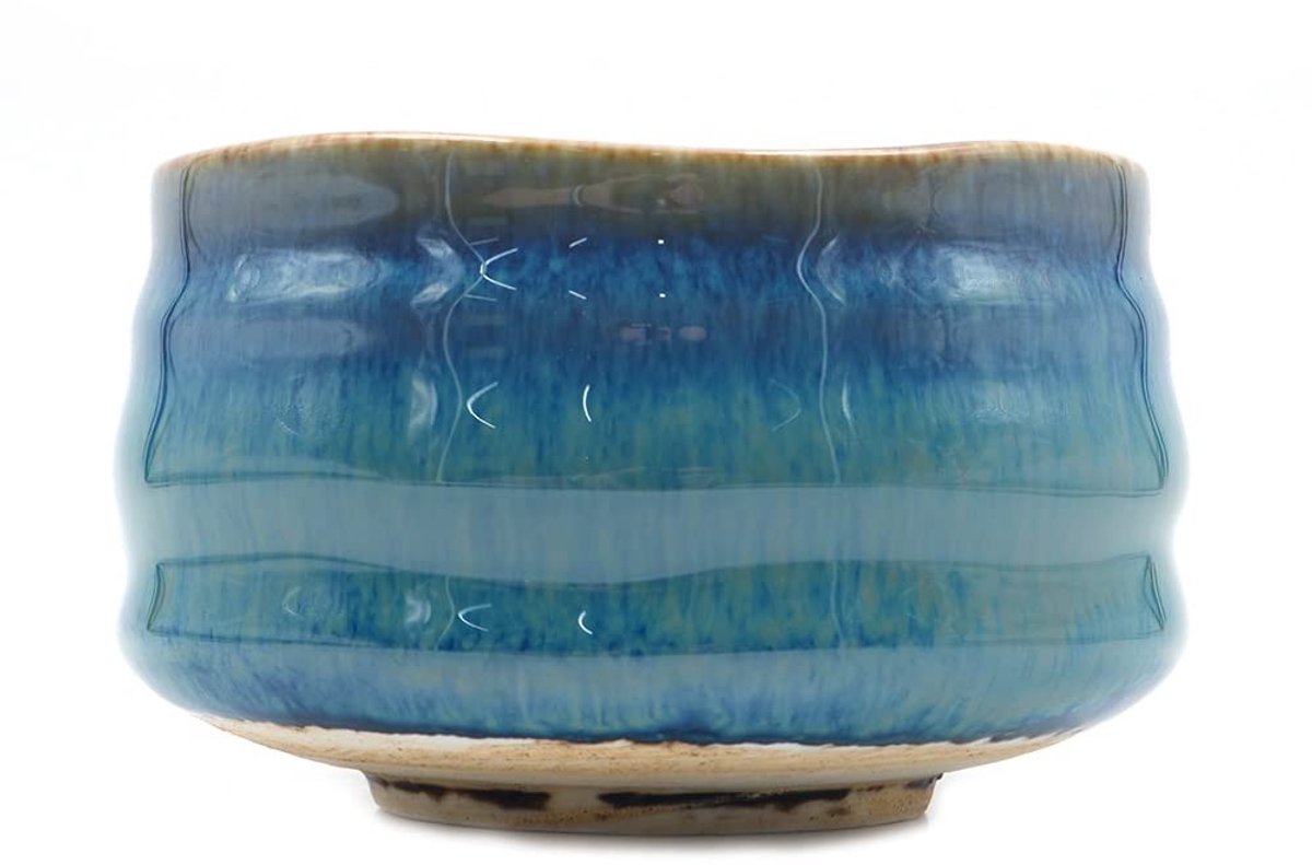 Store_7 - Authentieke Japanse Theeceremonie - Handgemaakte Matcha Kom - Grijs Blauw Glazuur - Traditionele Chawan - Geschikt voor Vaatwasser en Mag...