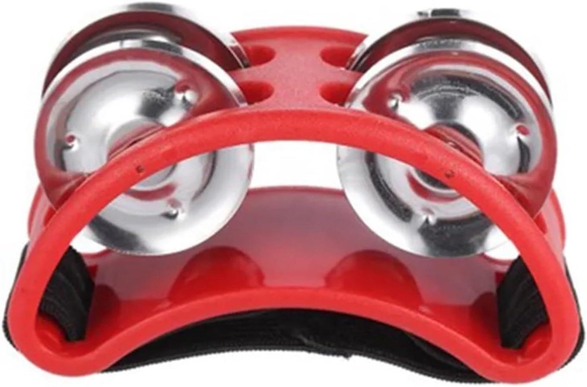 Voettrommel Set - Percussie Instrument - Muziek Maken - Handsfree Spelen - 2 Stuks - Rood
