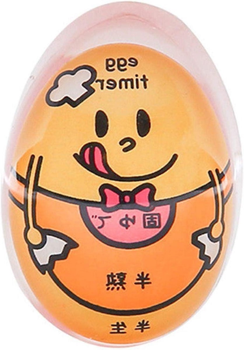 Ei Timer - Keuken Timer - Eieren Koken - Verandert Kleur - 6x4cm - Geel