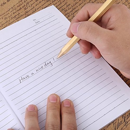 aladdien - Delicate Signature Pen - Lichtgewicht pen - Herbruikbaar ontwerp - Zwart - Hexagonaal design - Geschikt voor dagelijks gebruik - Kleur zwart — afbeelding 4