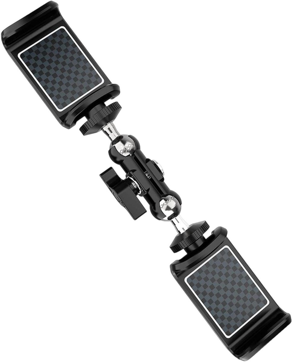 Hekamera Bevestiging - Recorder Houder - Sport Opnames - Instelbare Klem - 9x7x7 cm - Zwart
